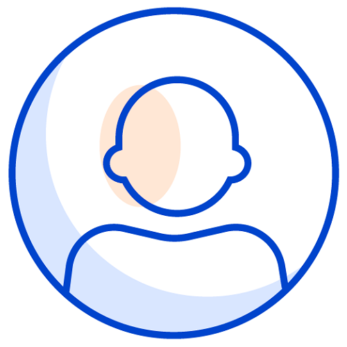 사람형상의 아이콘 이미지