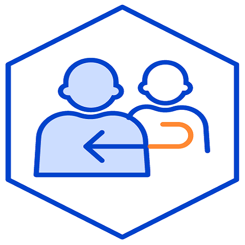 사람형상의 아이콘 이미지